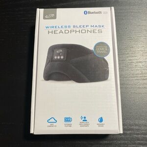 Black Wireless Sleep Mask Headphones